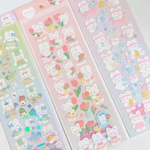 TULX kawaii stickers journaling stationery korean stickers thank you  stickers korean stationery stickers aesthetic stationary