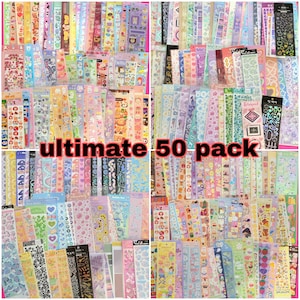 50 confetti stickers sheet mystery pack set| kpop deco stickers| Toploader decorative stickers| polco stickers bundle| holographic stickers