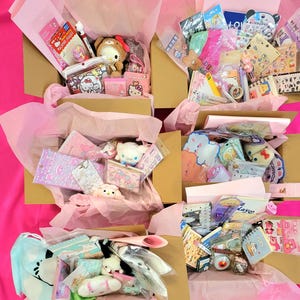 Scatola kawaii/scatola misteriosa di cancelleria/set di cancelleria/scatola regalo misteriosa Sanrio/palette di pacchetti kawaii