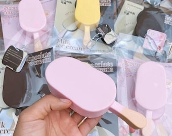 Juguetes blandos de crecimiento lento para aliviar el estrés, colección de juguetes antiestrés, regalos para fiestas de adultos y niños, paletas de helado blandas.
