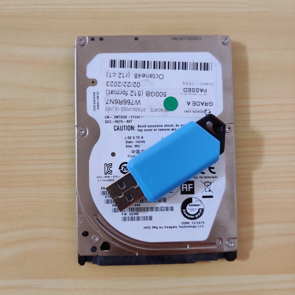 PS3 PlayStation 3 500GB HDD, Replacement Internal 2.5" Hard Drive, USB DIY Sony PlayStation 3, Sata Offline Install