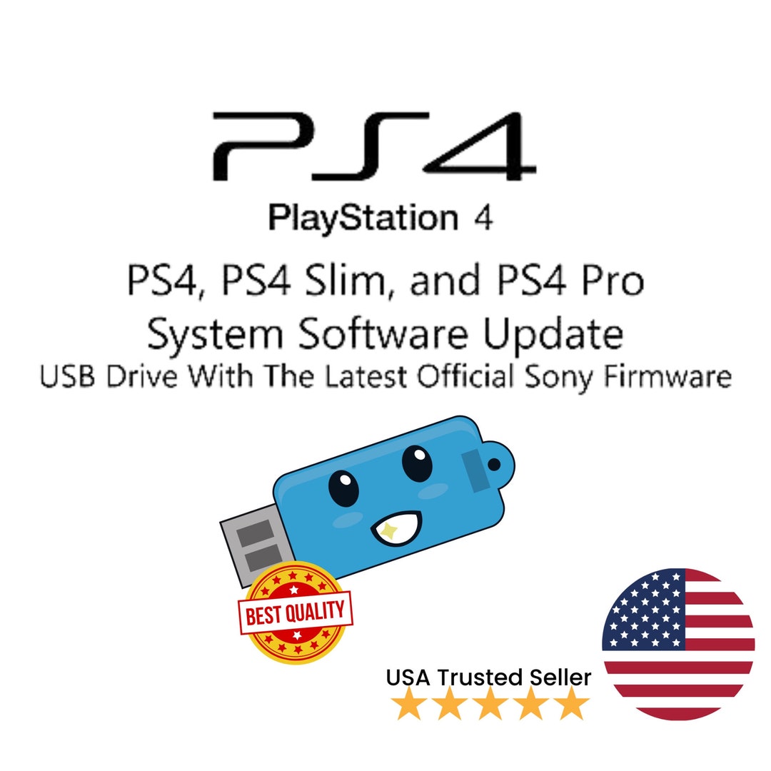 Playstation PS4 Update Install, USB Flash Drive, Latest Official