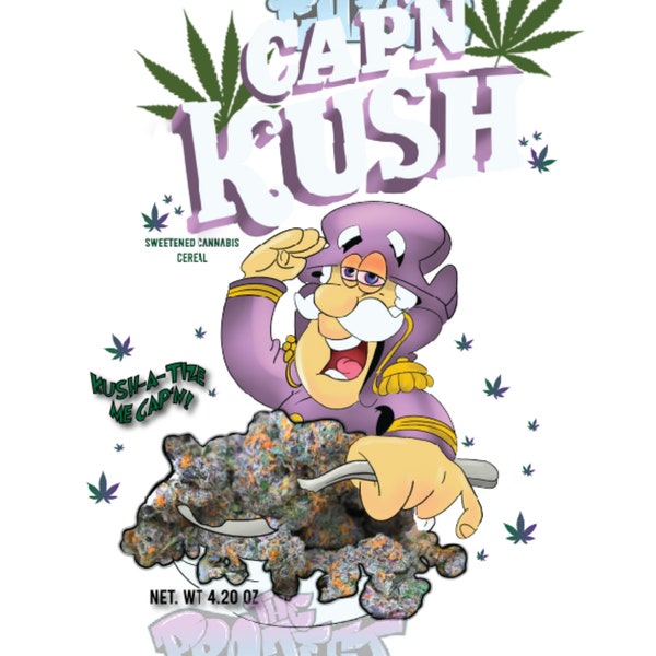 Cap'n Kush Purp 420 cannabis PNG, FNF, hot girl summer, wap, adult crude hip hop, viral, cannamom, weed, funny, twerk, hoochie daddy, hustle
