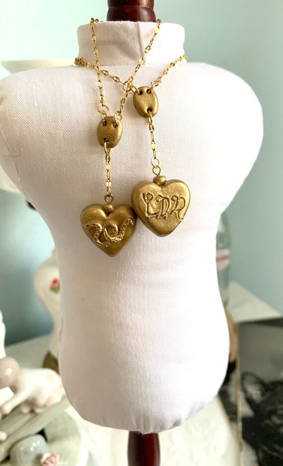 Lana del rey sale heart rosary necklace