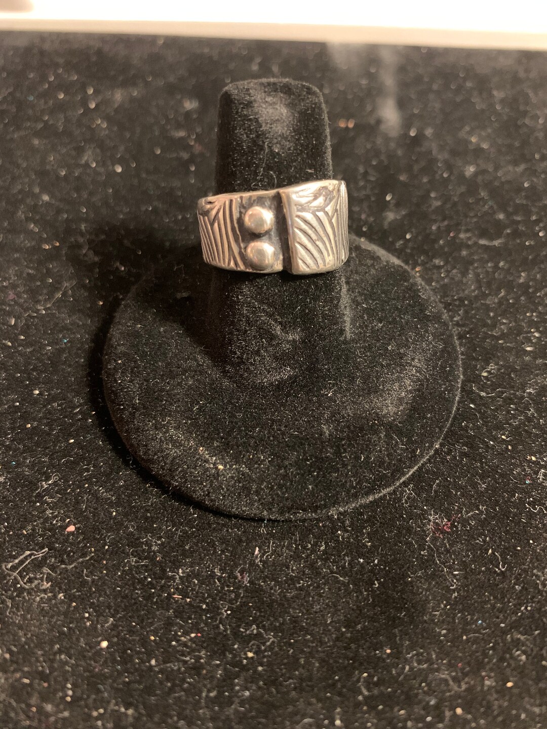 Handcrafted Sterling Silver 925 Ring With Faux Rivets - Etsy