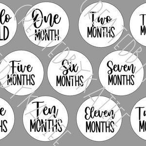 Baby Milestone File, DESCARGA INSTANTÁNEA, Digital Cut File, Monthly Milestone Cricut File