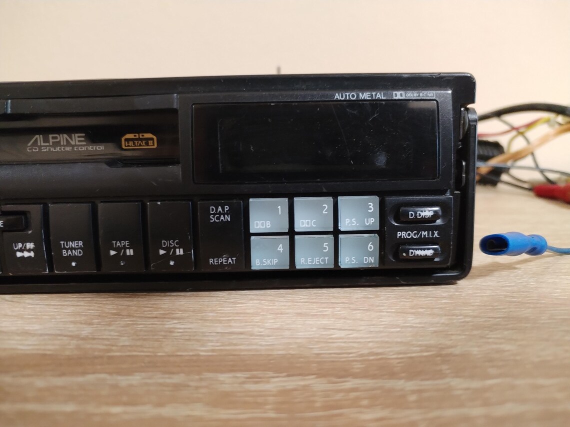 Vintage ALPINE 7619R Car Tuner Cassette Deck From 1992 - Etsy