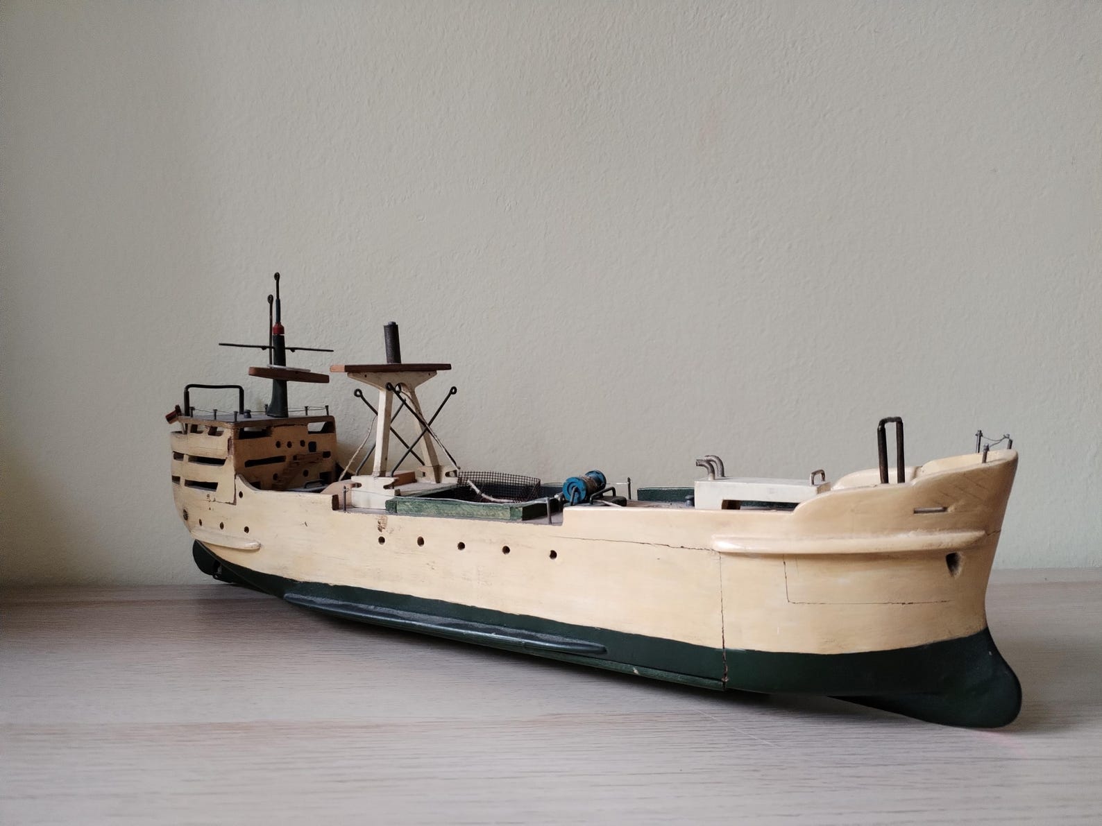 Sail Model RARE Custom 1970-is Handmade Wooden Ship Sail Model - Etsy