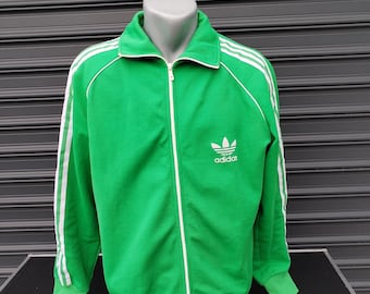 Vintage jaren 1970 originele Pletenina gemaakt in Joegoslavië Adidas trainingspak groen uitstekende staat