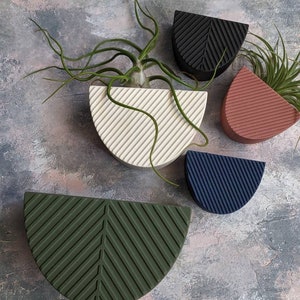 Large Set Modern Hanging Wall Planters, Boho interior decoration, hanging wall indoor planter, housewarming gift, succulent cactus  planter