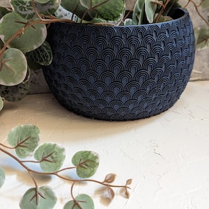 Rainbow Pattern   Modern Wall Planters with Liner,  Art Deco Style Indoor Planters, Wall Planter,  Boho Indoor Decor, Hanging Planter