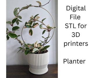 3D STL-afdrukbestand alleen voor plantenbak, pot, vaas - aanzienlijk formaat