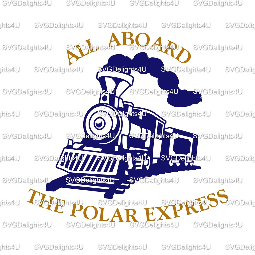 All Aboard the Polar Express North Pole Logo Steam Train Movie / Film ...