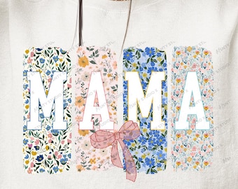 Floral Mama PNG: Boho Spring Shirt Design (Digital Download)