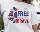 Patriotic Sunflower SVG: 4th of July Cut File (Digital Download)