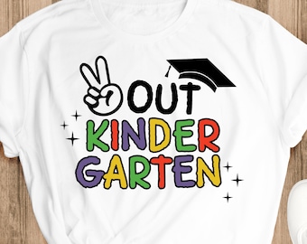Kindergarten Graduation SVG: Last Day of School, Graduate Gift (Digital Files)