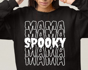 Spooky Mama SVG: Halloween Mom Shirt Design (Digital Download)