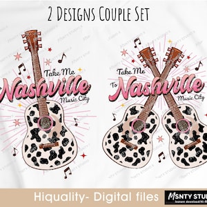 Llévame a Nashville PNG, Nashville Tennessee png, Music City Sublimation, Country music png, western png, guitar png, Digital PNG Download