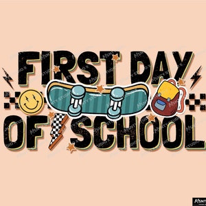 First Day of School PNG , Back to School Sublimation , little boy png, school boy png, edgy boy png, first day png files ,Digital Download