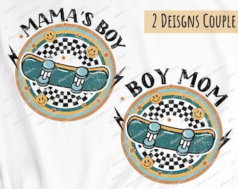 Boy Mom and Mama’s Boy PNG ,Bundle mommy and me png, matching mama and son png, Mom and Son Sublimation ,retro mama png design , Digital PNG
