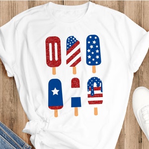 Patriotic Popsicles svg,America Cut File, 4th of July SVG , Popsicle Clipart ,Fourth of July PNG ,Independence Day svg Didital cut file