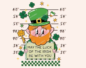 Duende retro del Día de San Patricio PNG (Descarga digital)