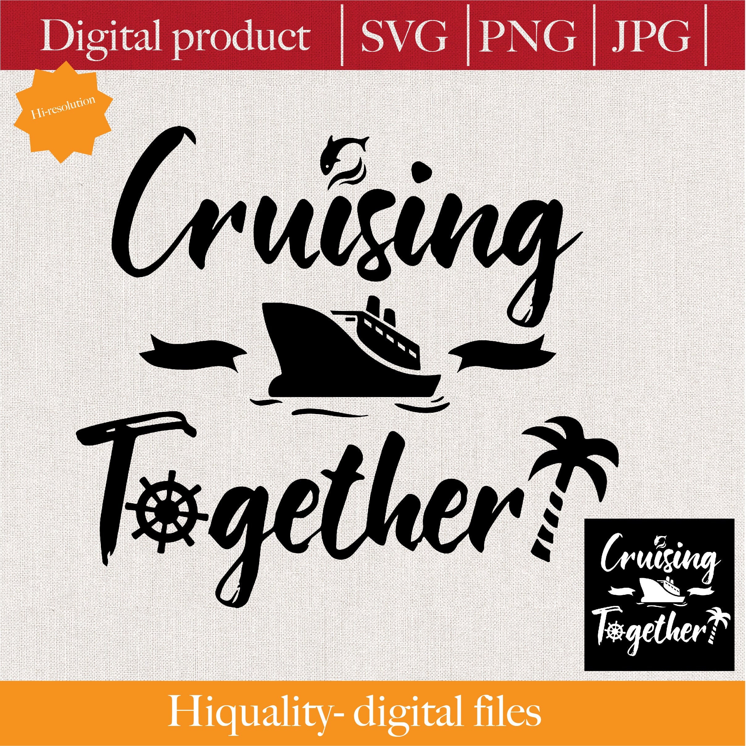 Cruising Together SVG Cruise Ship SVG Travel Vector | Etsy