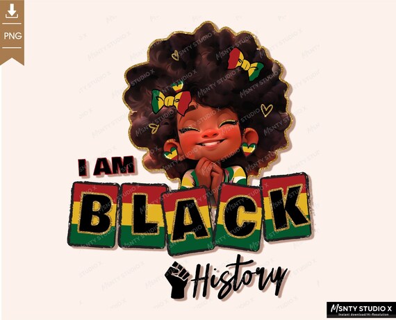 Black Girl Juneteenth PNG: Sublimation Design Download