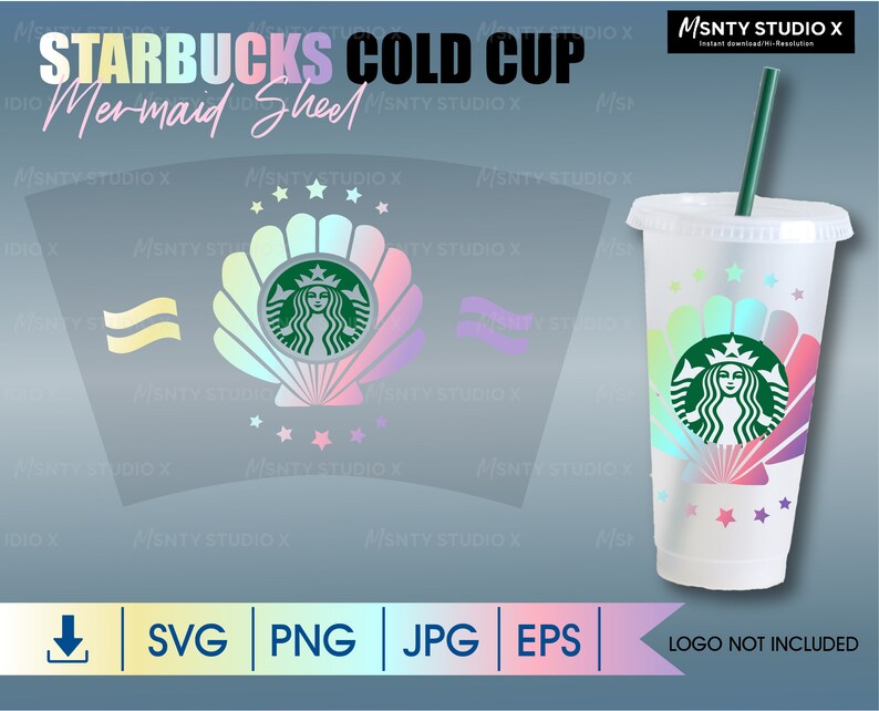 Free Free 57 Mermaid Starbucks Cup Svg SVG PNG EPS DXF File