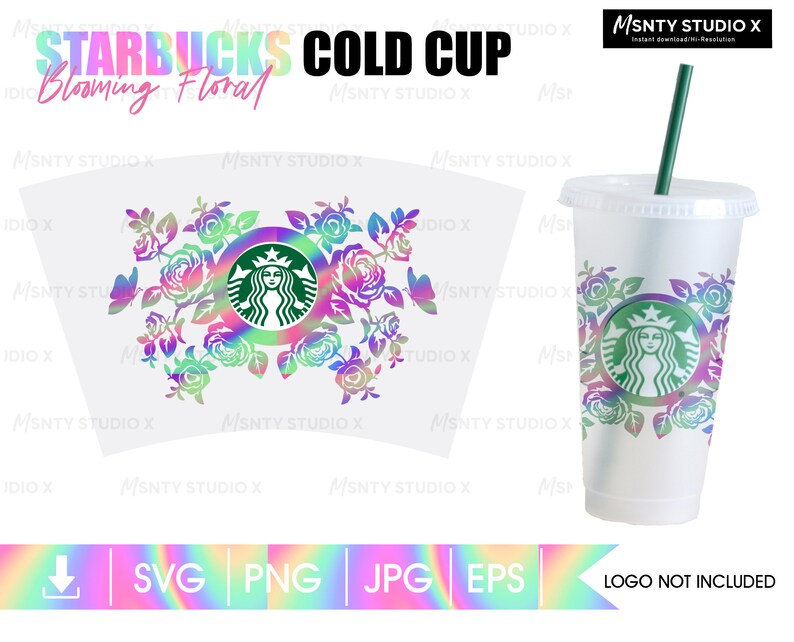 Download Full Wrap Starbucks Cup Floral Cold Cup Svg Girl S Custom Gift Decal Cricut Silhouette Digital Download Diy Venti Cup Instant Download Drawing Illustration Art Collectibles Colonialgolfhart Com