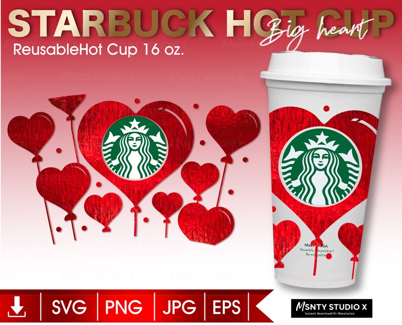 Free Free Heart Svg Starbucks Cup 469 SVG PNG EPS DXF File