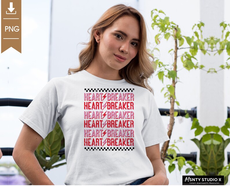Heartbreaker PNG: Valentine's Day Sublimation (Digital Download) image 5