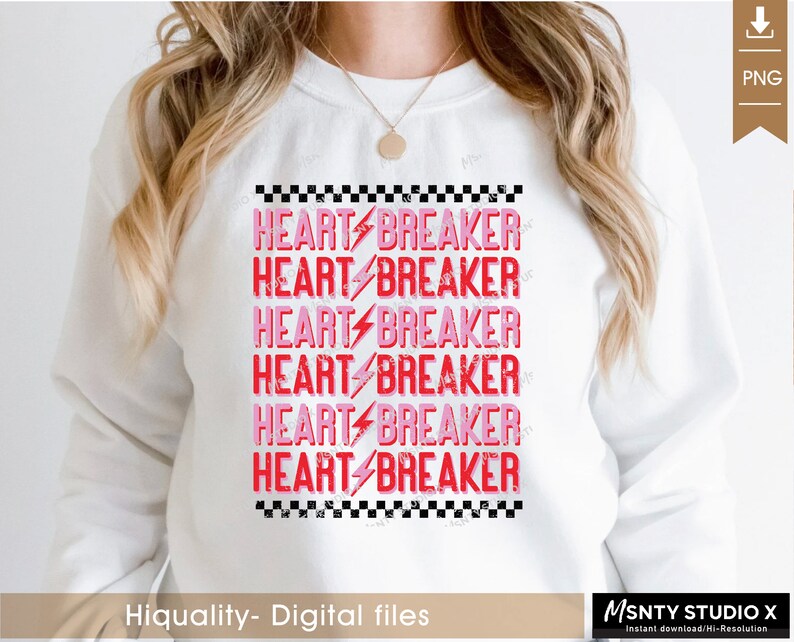 Heartbreaker PNG: Valentine's Day Sublimation (Digital Download) image 3