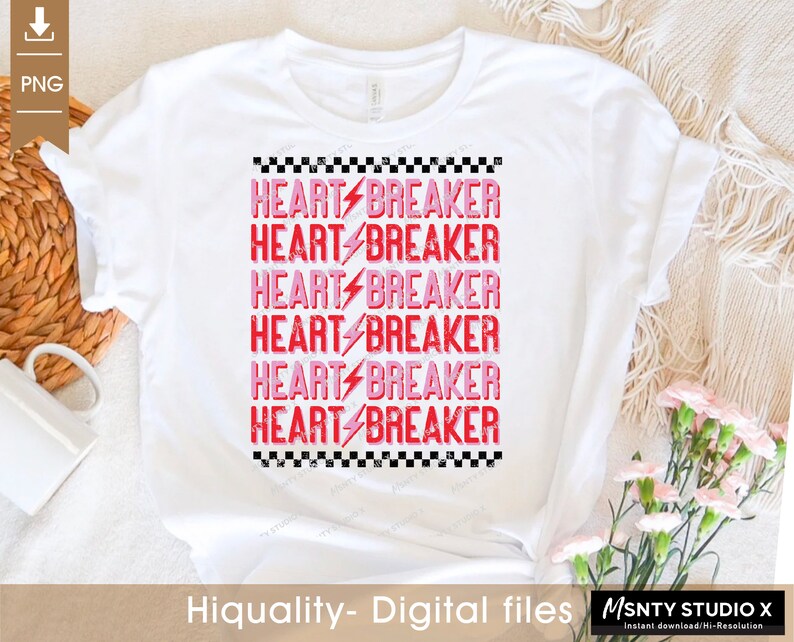 Heartbreaker PNG: Valentine's Day Sublimation (Digital Download) image 6