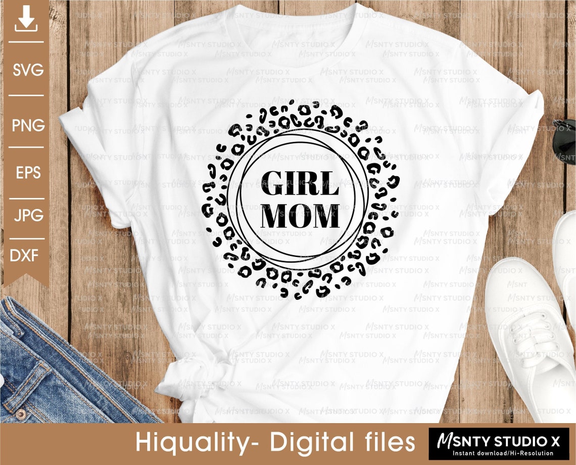Girl Mom Svg Cheetah Mom Png Leopard Girl Mom Svgmom Svg - Etsy