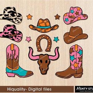 Cowgirl SVG Bundle, Cowboy svg bundle, cowboy hat svg, cowgirl svg, cowboy sayings, Country svg, Western SVG Digital Cut file for Circut