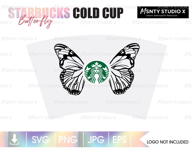 Free Free 173 Butterfly Free Starbucks Cup Wrap Svg SVG PNG EPS DXF File