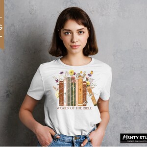 Women of the Bible Sublimation Design: Floral Christian PNG (instant ...