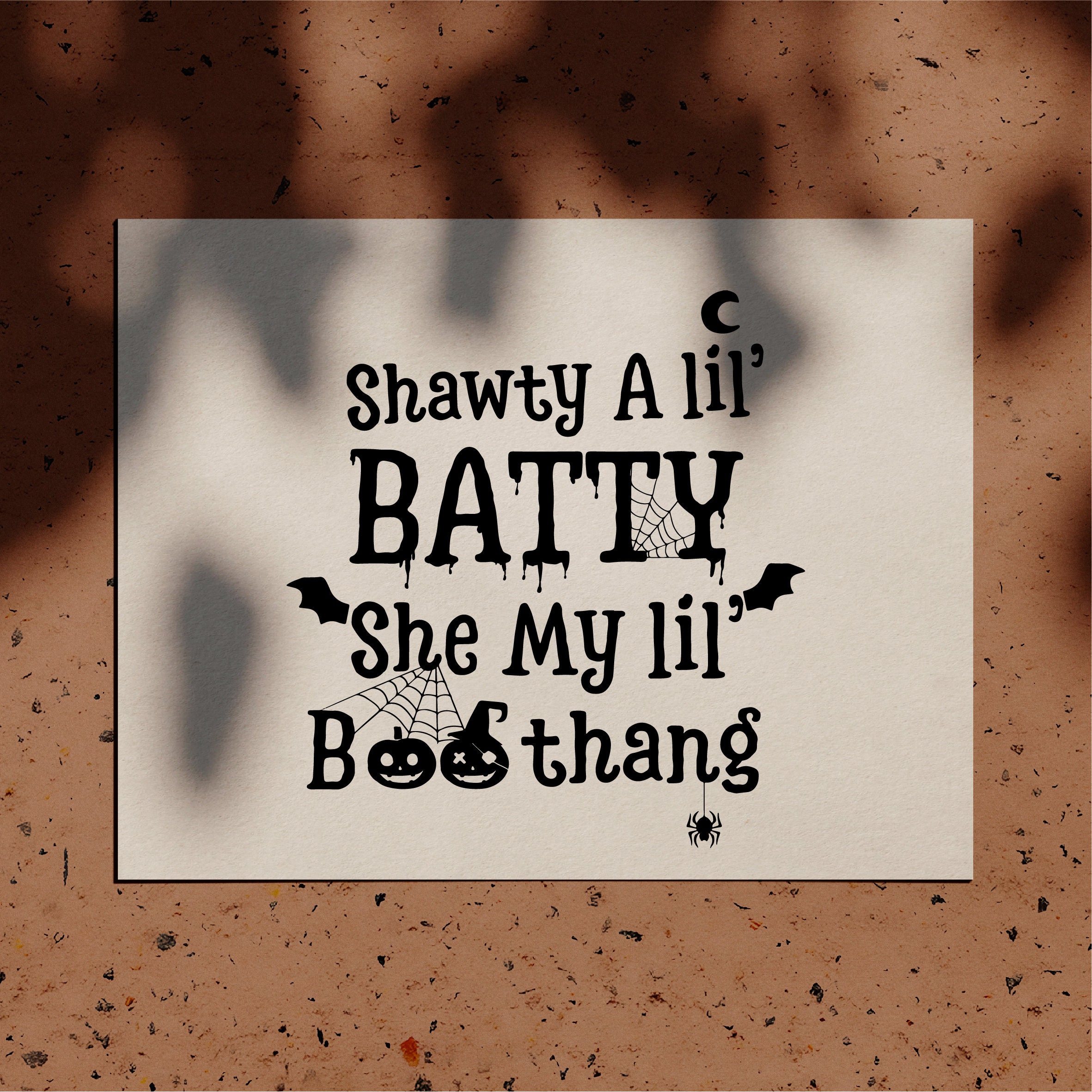 Download Shawty A Lil Batty Halloween Sublimation Svg PngJpg file | Etsy