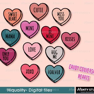 Candy Hearts Svg, conversation heart svg, Layered Valentine Candy Svg ,valentine svg,digital download cut files for circut