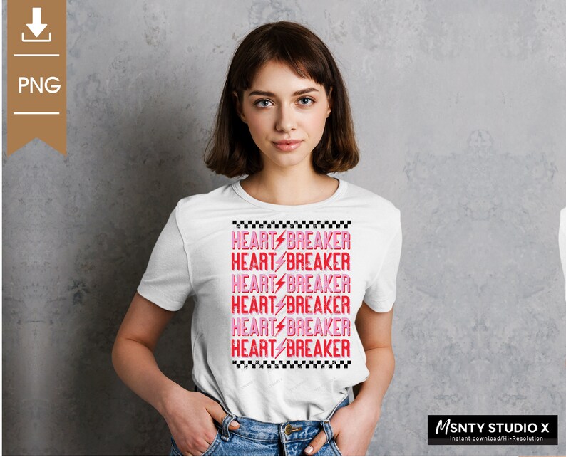 Heartbreaker PNG: Valentine's Day Sublimation (Digital Download) image 8