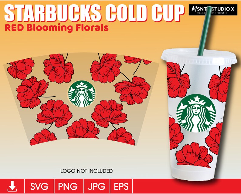 Download Red Blooming Floral Starbucks Svg Venti Cup Svg Cut Files For Cricut Flower Starbucks Cold Cup Svg Flower Starbucks Cup Svg Digital Art Collectibles Leadcampus Org