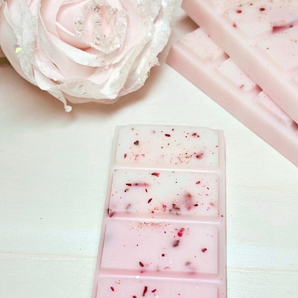 Enchanted Rose Wax Melts | Snap Bars | 100% Natural Soy | Strong Scented | Gifts | Wax Tarts | Home Fragrance | Vegan |Spring Scents| Floral