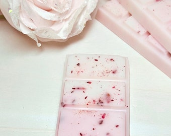 Enchanted Rose Wax Melts | Snap Bars | 100% Natural Soy | Strong Scented | Gifts | Wax Tarts | Home Fragrance | Vegan |Spring Scents| Floral