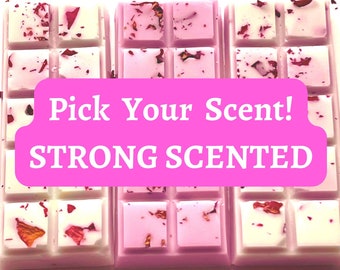 WAX MELTS | Strong Scented | Choose Your Scent | Snap bars | 100% Natural Soy Wax | Gifts | Wax Tarts | Home Fragrance | Vegan | Handmade
