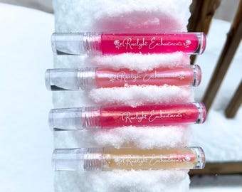 LIP GLOSS - Nourishing & Hydrating | Infused with Raspberry Seed Oil, Jojoba Oil, Vitamin E | Makeup | Smooth | Glossy | Moisturizing