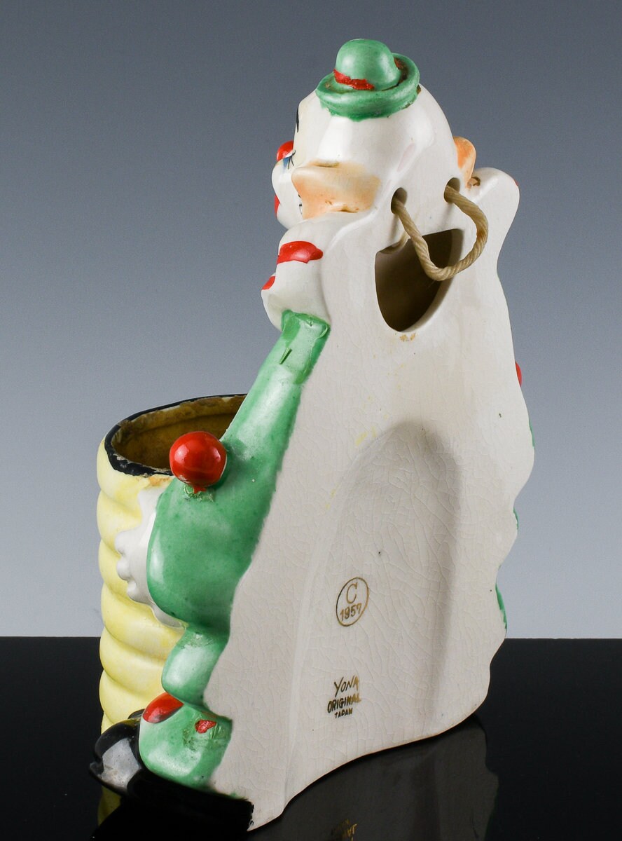 Fine Vintage C1957 Japan Porcelain Clown Figural Hand Painted