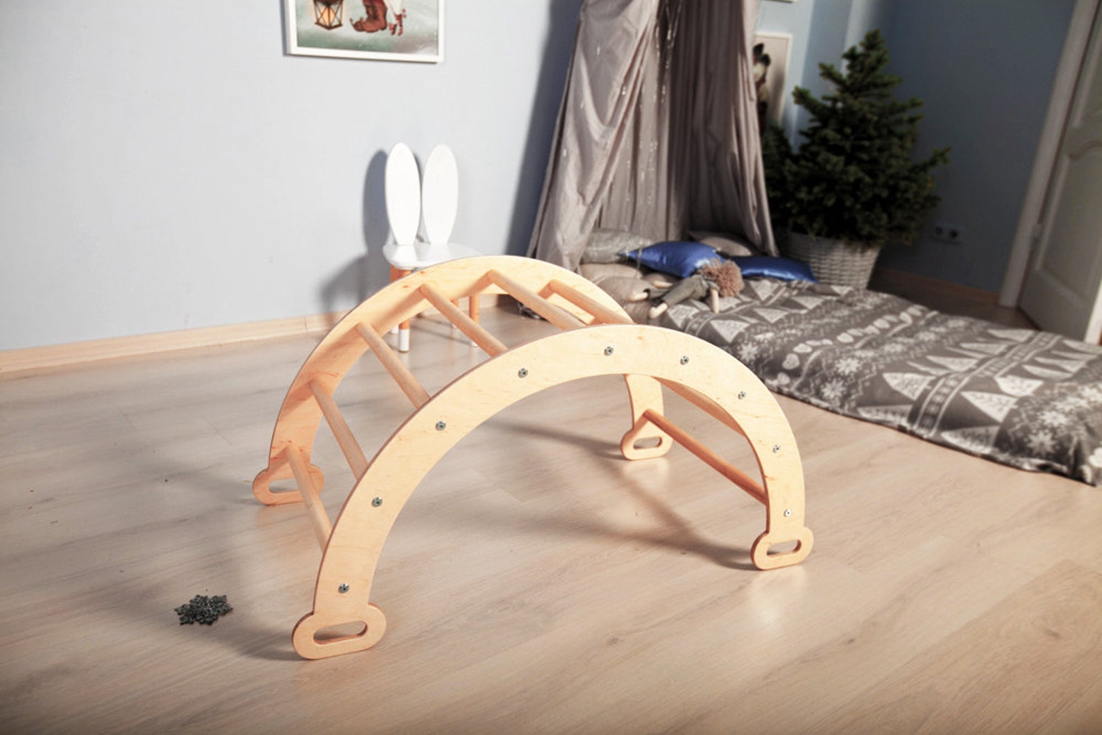 Climbing arch Wooden arch for toddler Kletterbogen Climbing Etsy