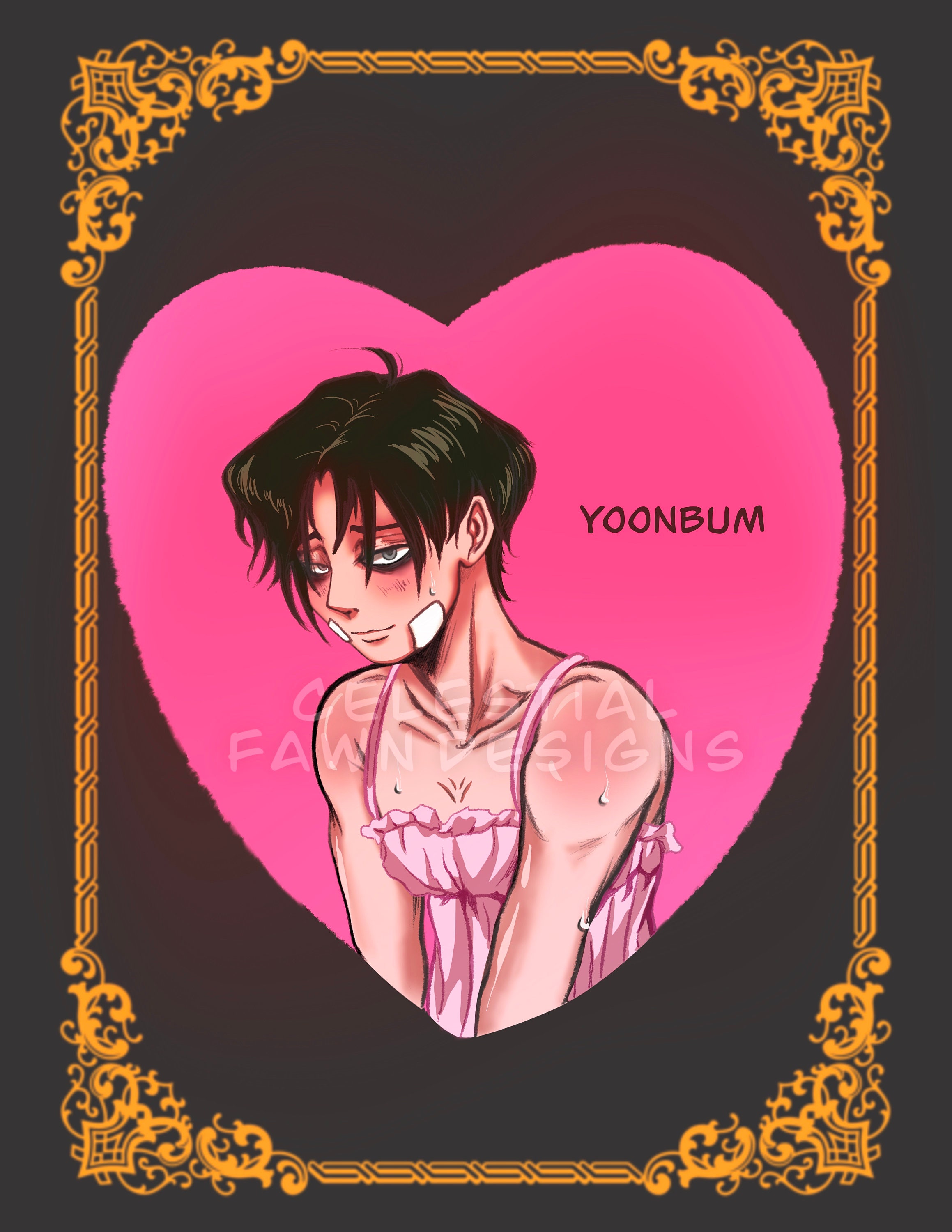 Picture Yoon Bum Art Killing Stalking Anime Gifts Idea Greeting