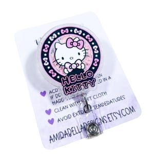 HK shaker badge reel, Cute cat badge reel, ID holder